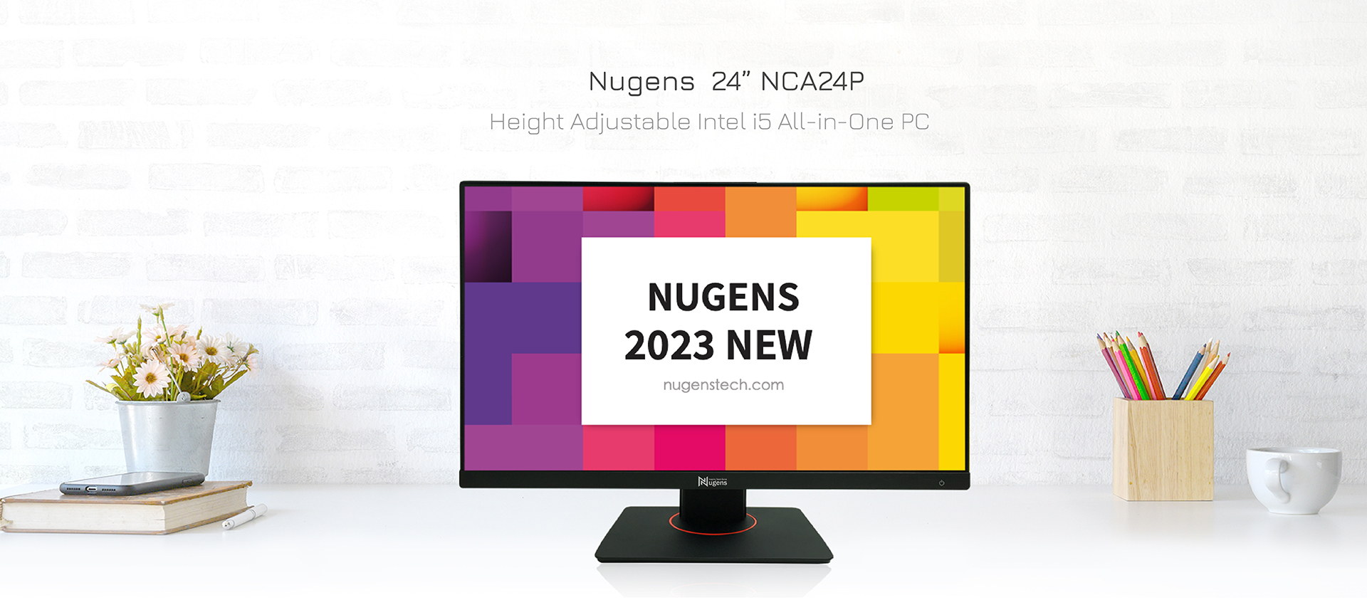 Nugens  Height Adjustable Intel i5 All-in-One PC 