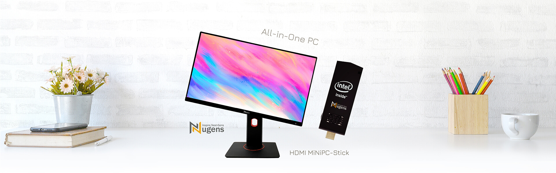 Nugens  Height Adjustable Intel i5 All-in-One PC 