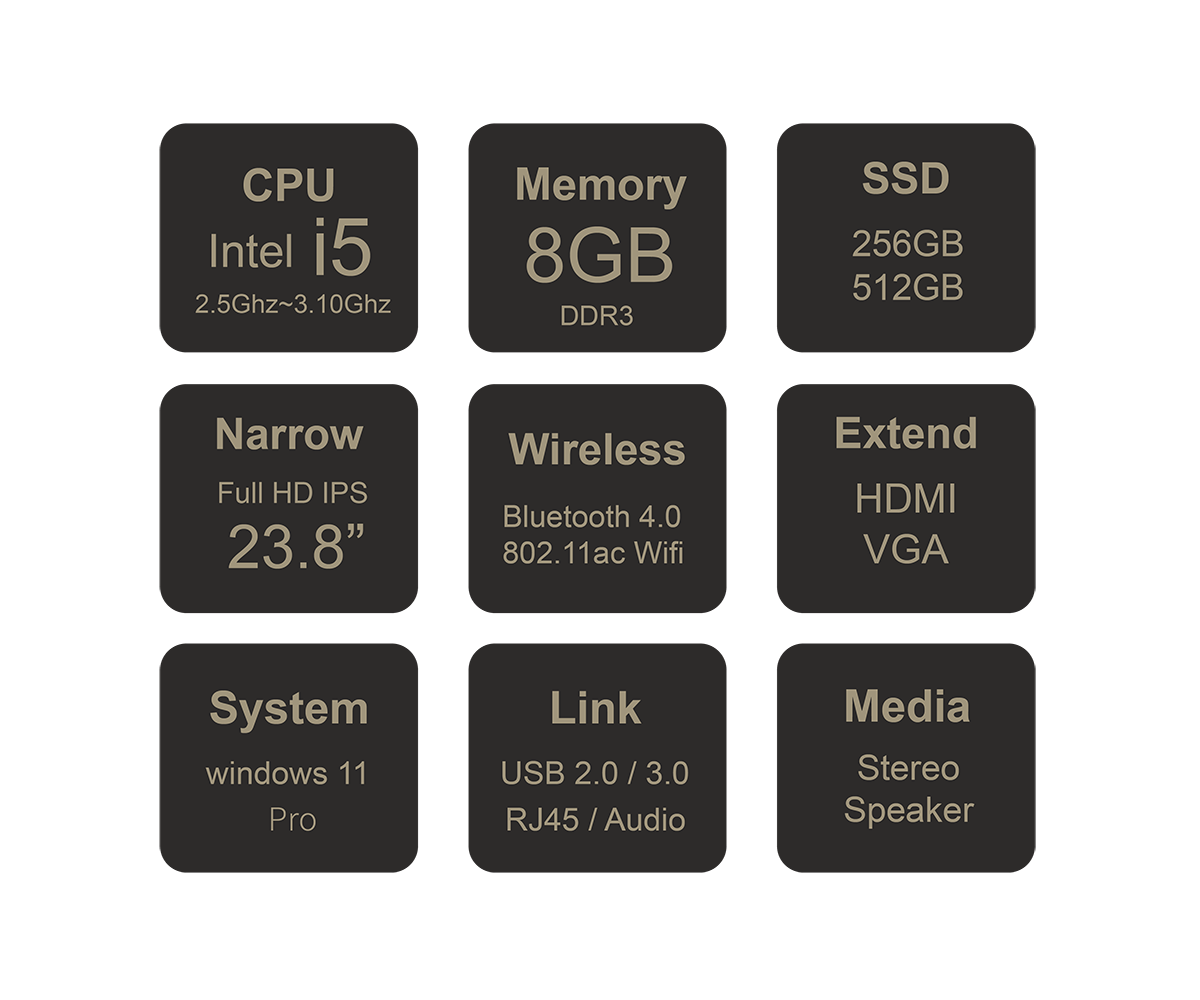 NC-A24P All-in-One PC Features